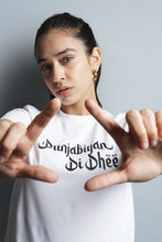 Load image into Gallery viewer, Punjabiyan Di Dhee Tshirt (White)